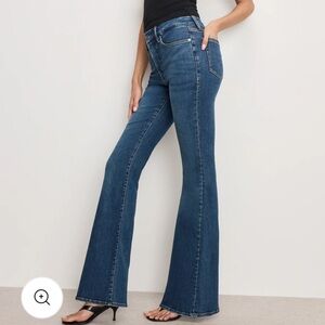 GOOD AMERICAN Good Legs Flare Jeans Denim 10 blue